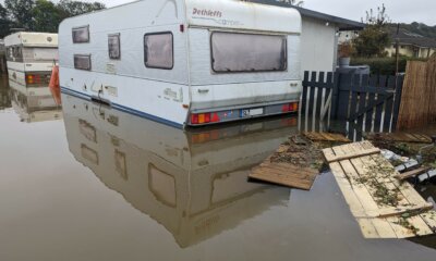 Hochwasser Wohnwagen